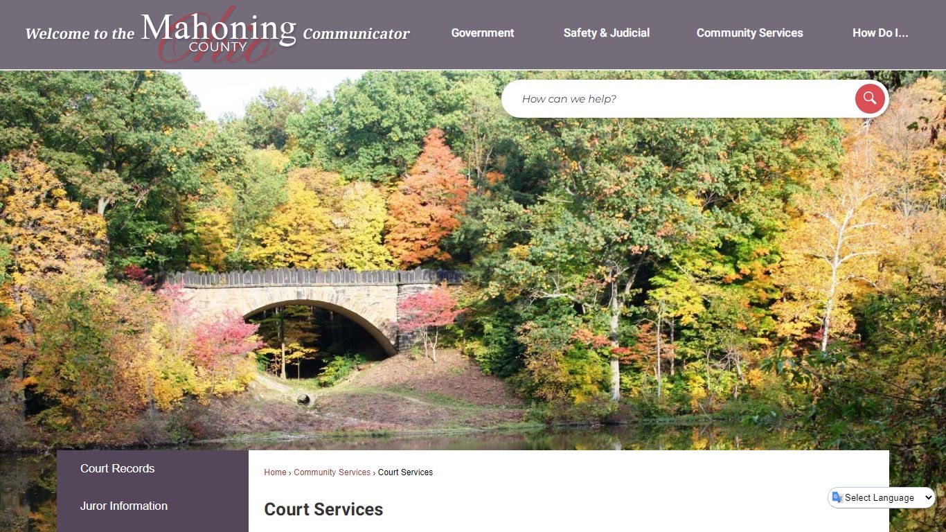 Court Services | Mahoning County, OH